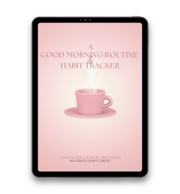 Good Morning Routine and Habit Tracker Journal